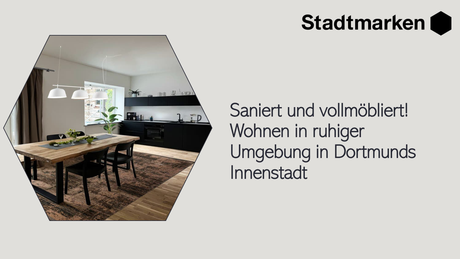 Saniert und vollmöbliert! Wohnen in ruhiger Umgebung in Dortmunds Innenstadt