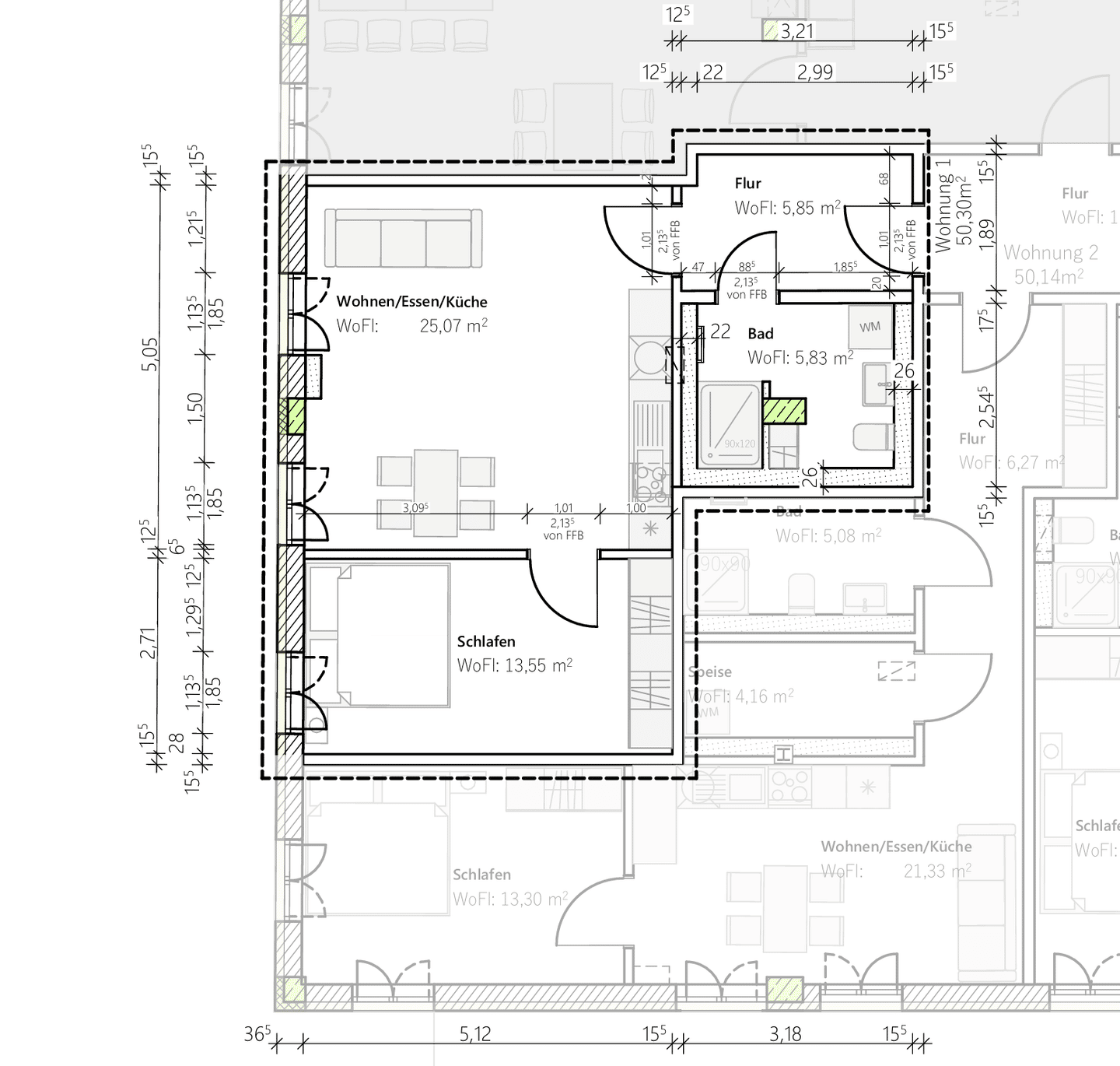 Annastraße: Neubau-Erstbezug in exklusiver Lage mit hochwertiger Ausstattung. Jetzt vormerken lassen! – Augsburg – Vorschaubild 3