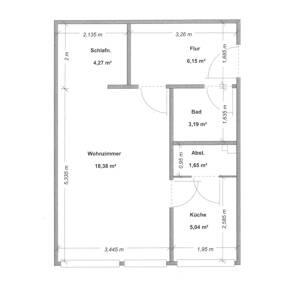 Renditestarke schöne 1-Zi Wohnung