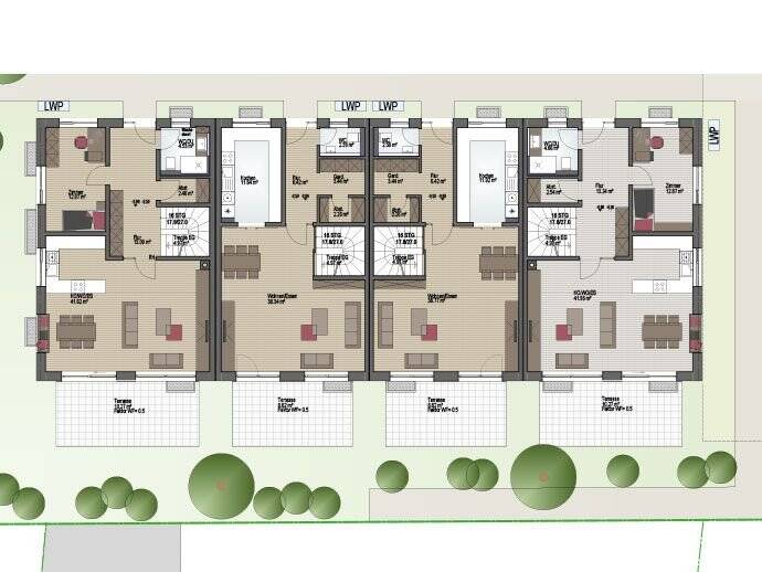 Auch als KfW 40 QNG Haus möglich. Einmaliges Architekten-Reihenhaus "Im Zentrum" Postbauer-Heng – Postbauer-Heng – Vorschaubild 5