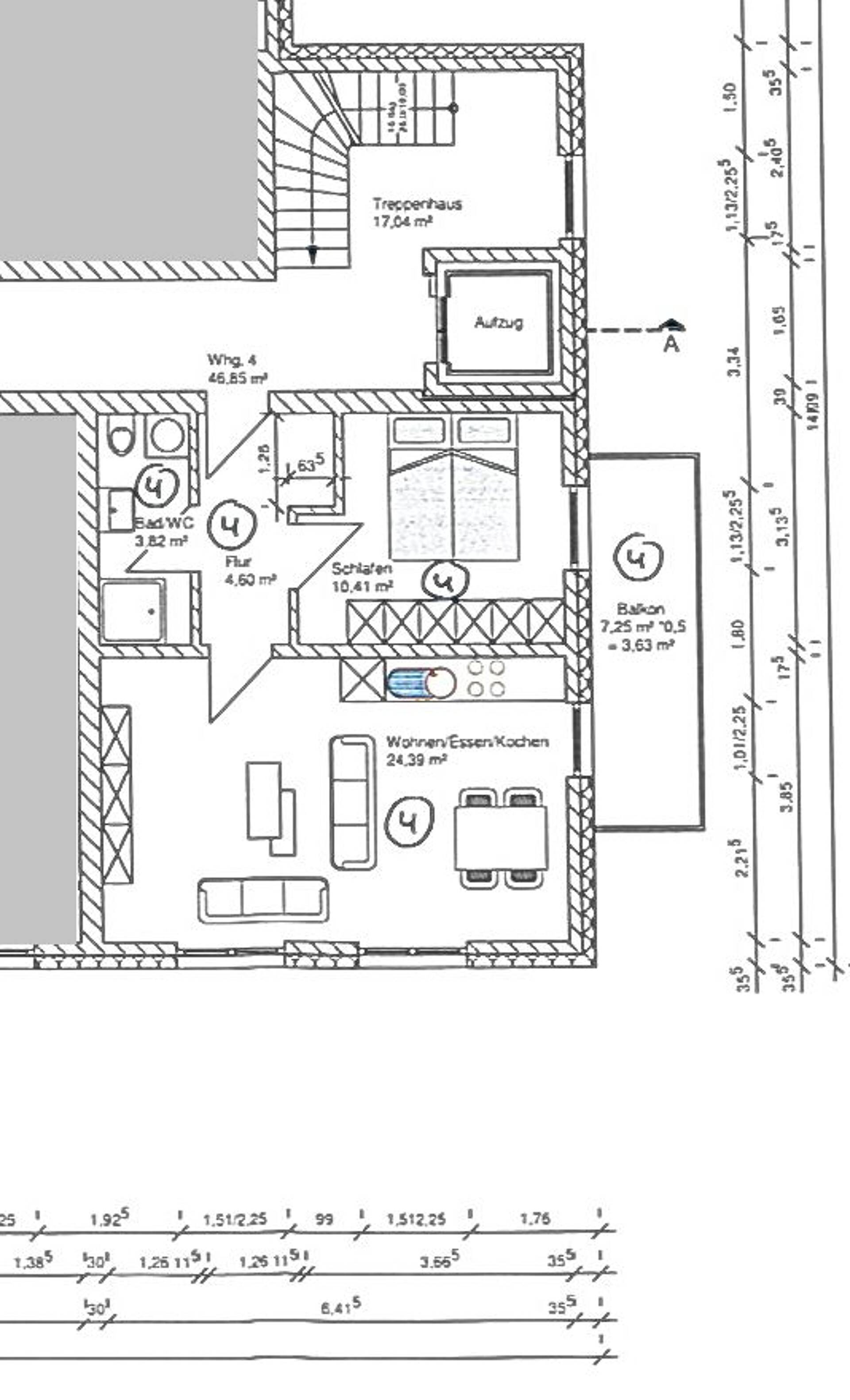 Etagenwohnung in 33104 Paderborn / Schloß Neuhaus mit 46,85 m² kaufen