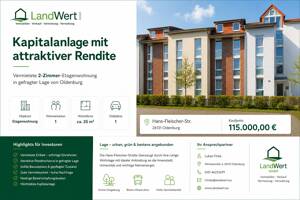 Langzeit vermietet. attraktive Kapitalanlage: 2 Zimmer auf ca. 35 m².