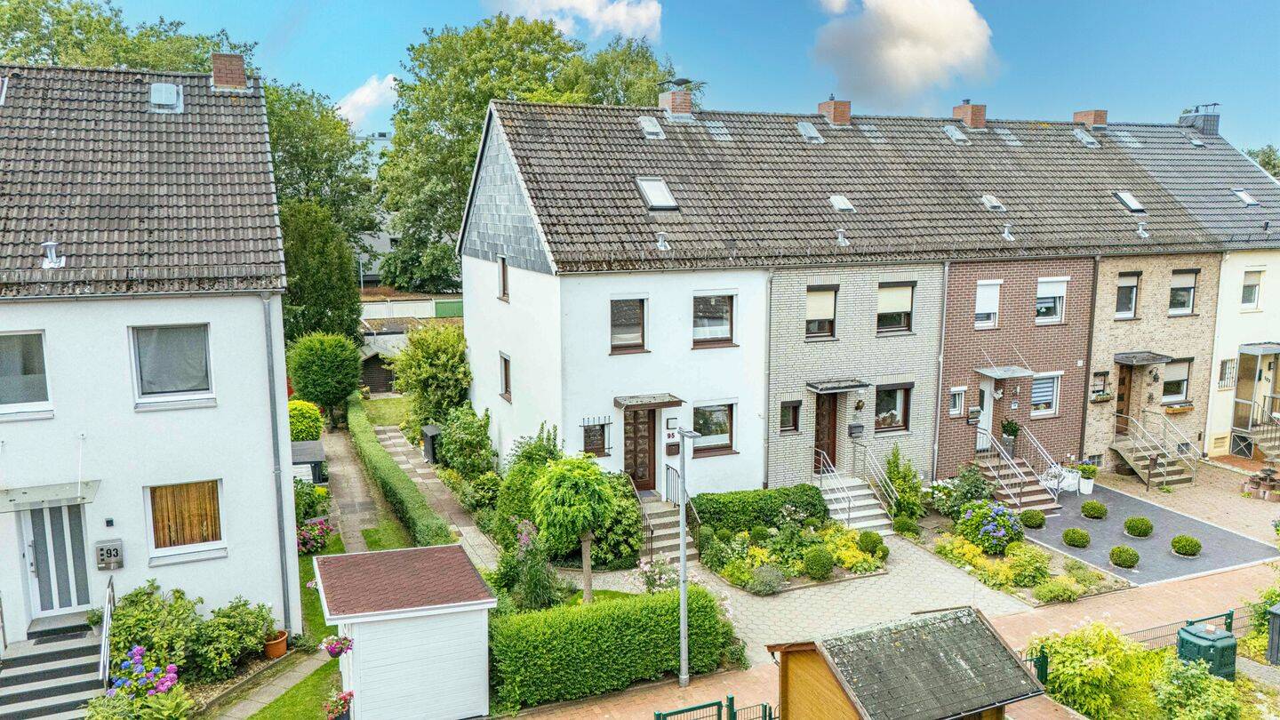 Familienfreundliches Reihenendhaus mit 4 Zimmern, Garten, Hobbyraum und Sonnenterrasse