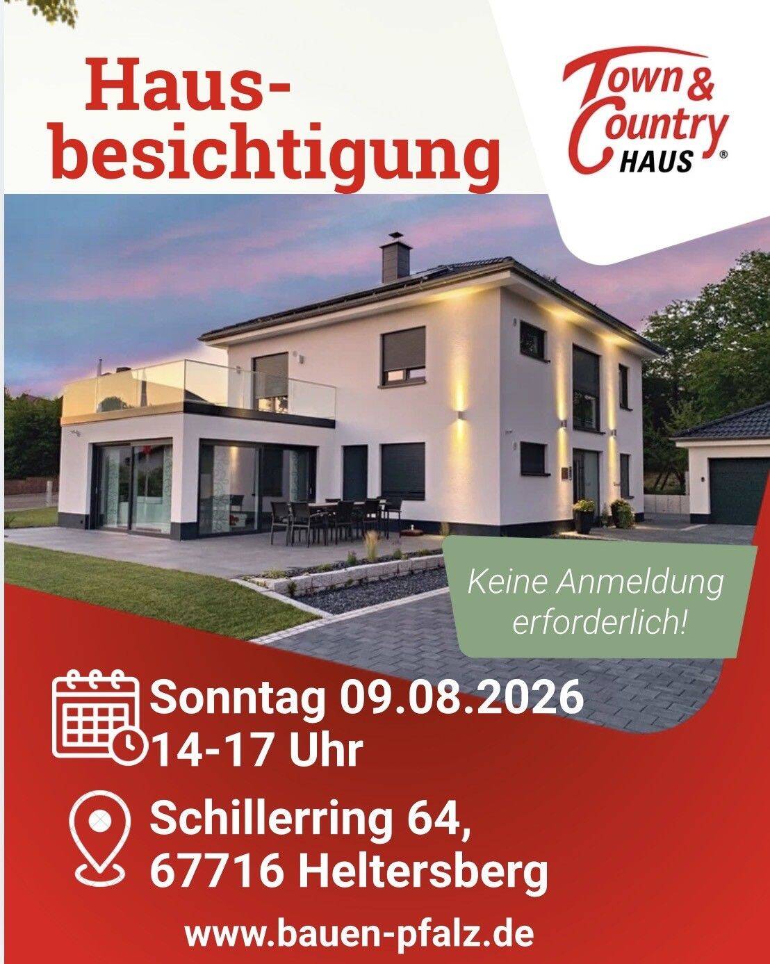 Herzliche Einladung zur Musterhausbesichtigung