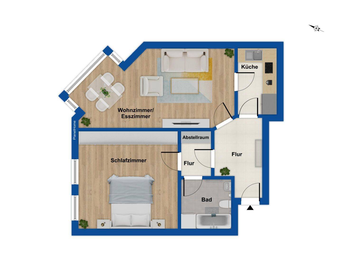 Charmante 2-Zimmer-Wohnung in denkmalgeschütztem Altbau in Leipzig Zentrum-Nordwest – Leipzig – Vorschaubild 8