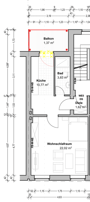 Gehobene City-Apartments in Essen-West; Erstbezug nach Sanierung