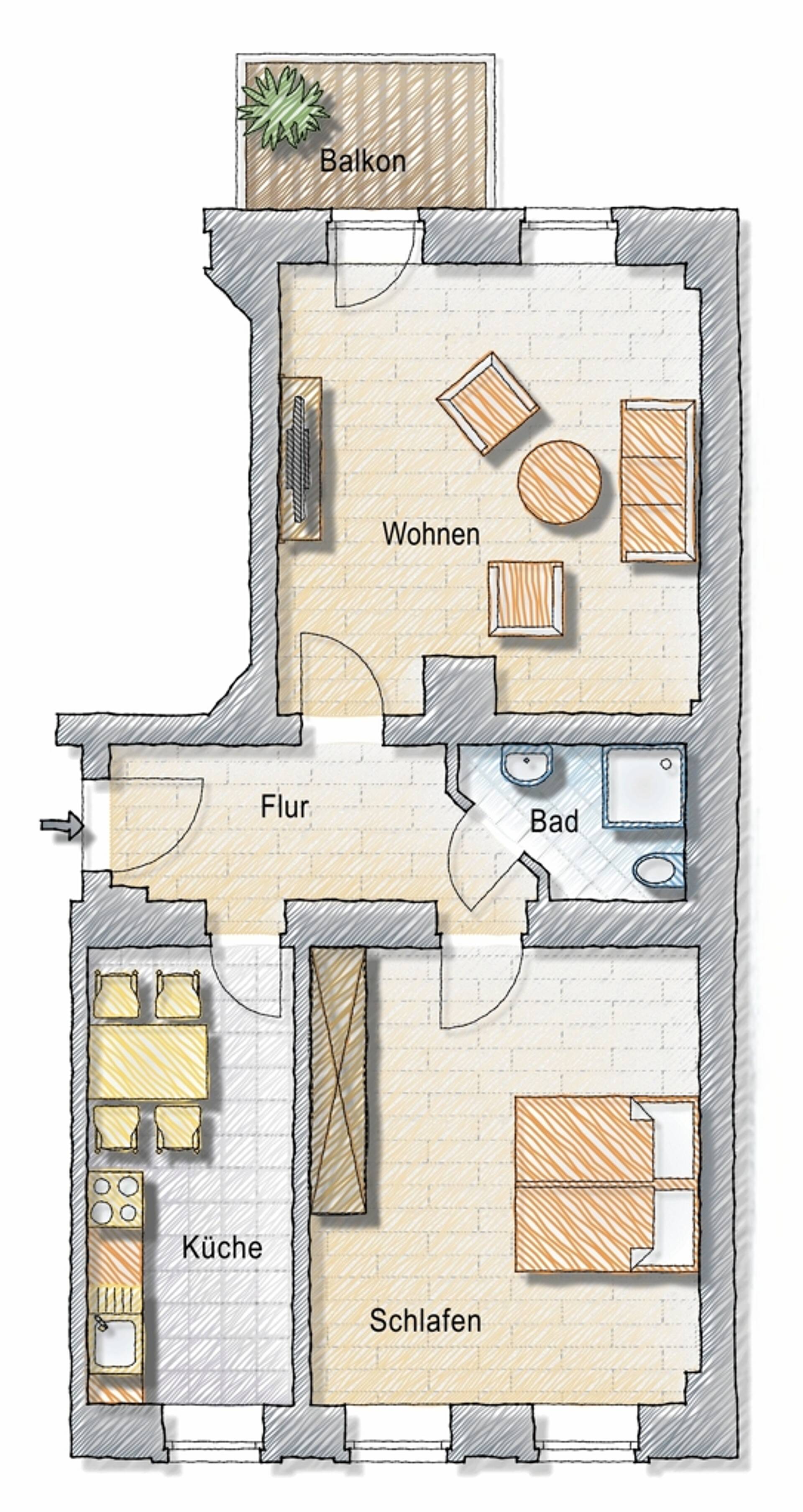Mehrfamilienhaus in 01159 Dresden mit 59 m² kaufen