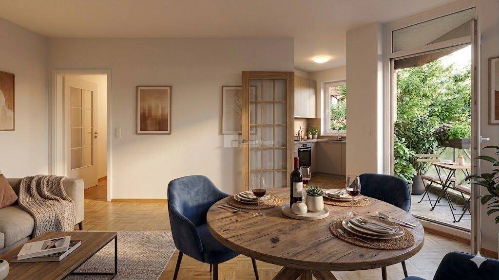 Morgensonne auf dem Balkon: 2-Zi. mit EBK, Parkett & Keller in der Weststadt