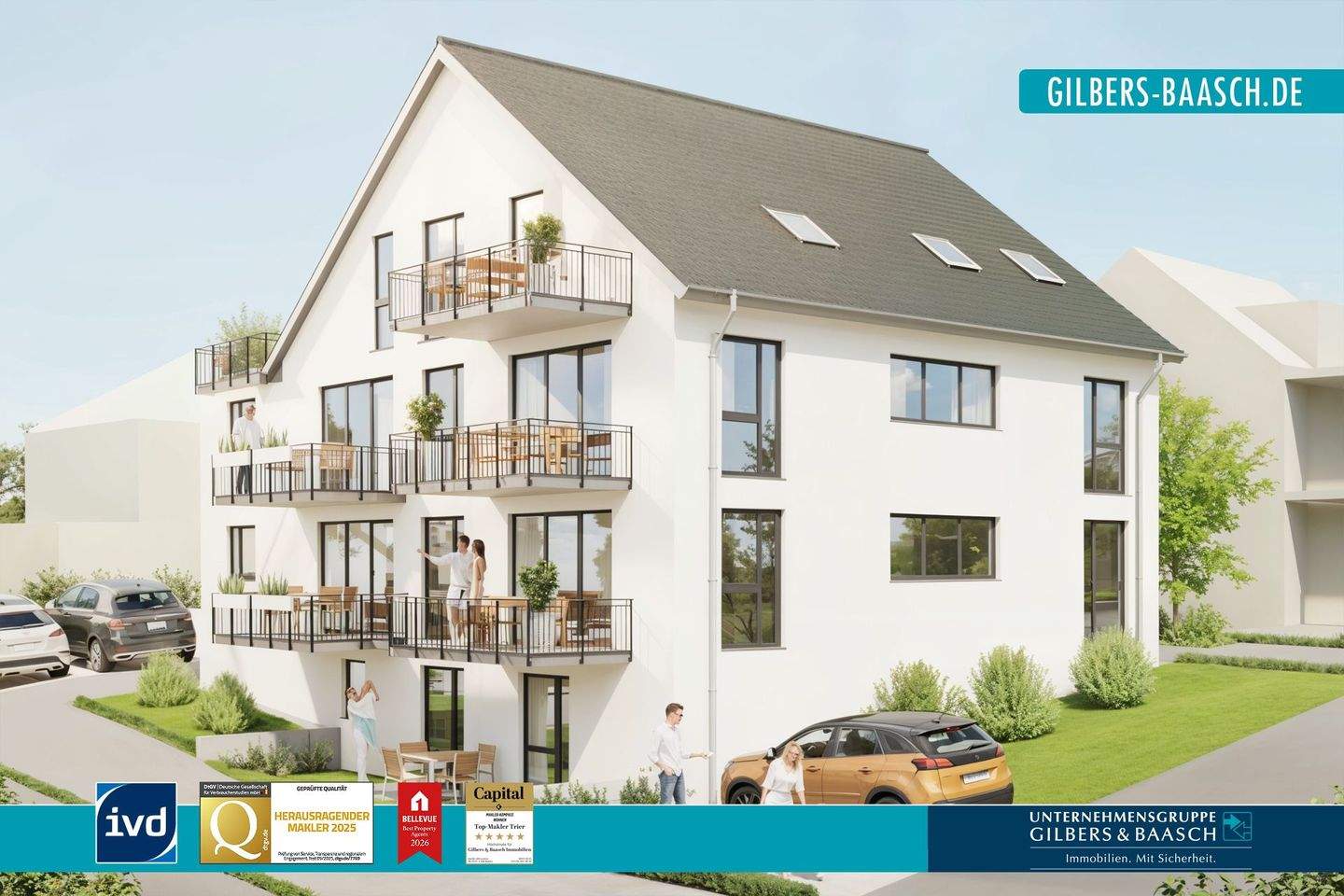 Provisionsfrei | Sirzenich: Großzügige, barrierefreie ETW in top Anbindung zu TR-LUX – Trierweiler – Bild 1 von 6