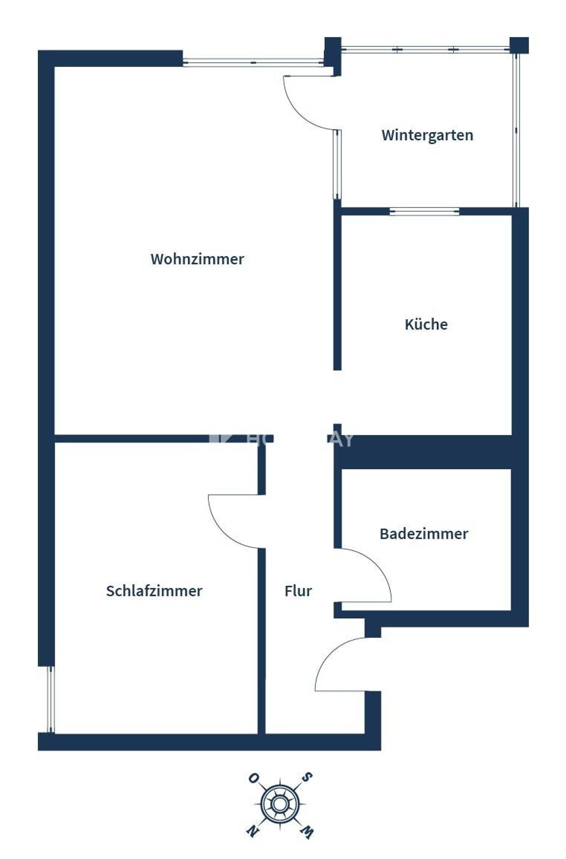 Etagenwohnung in 84489 Burghausen mit 57 m² kaufen
