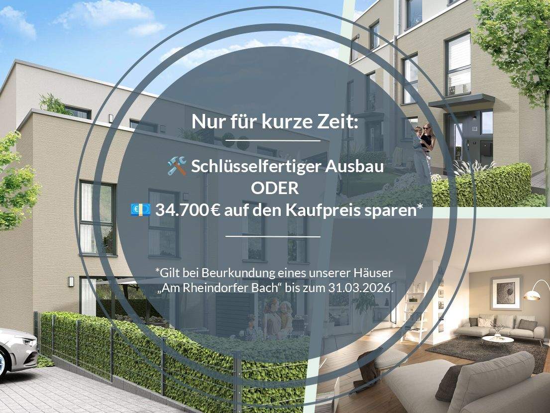 Sonnig. Nachhaltig. Zuhause. – Reihenhaus in Brühl-Schwadorf jetzt mit Frühjahrsrabatt! – Brühl – Bild 1 von 8