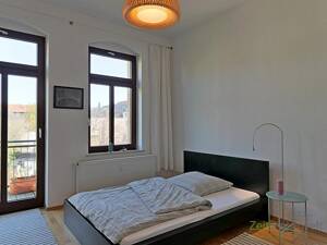 (EF0522_M) Dresden: Leipziger Vorstadt, möblierte 2-ZKB mit Parkett und ruhigem Sonnenbalkon, denkmalgeschütztes Haus – 1097 Dresden – Vorschaubild 6