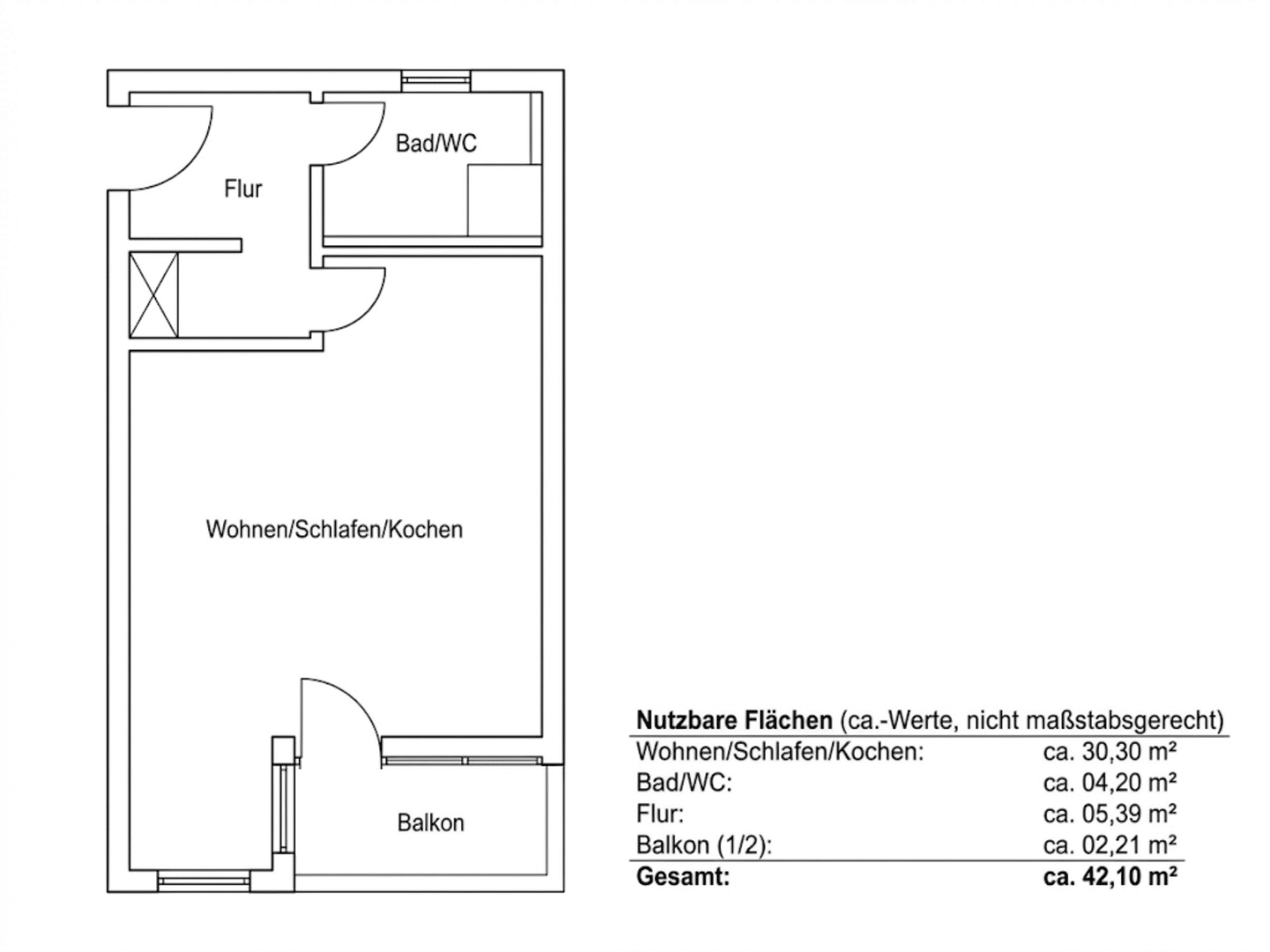Gepflegte Kapitalanlage in zentraler Lage inkl. Tiefgaragenstellplatz – Nürnberg – Vorschaubild 8