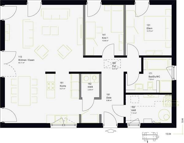 Einfamilienhaus in 37186 Moringen mit 103,08 m² kaufen