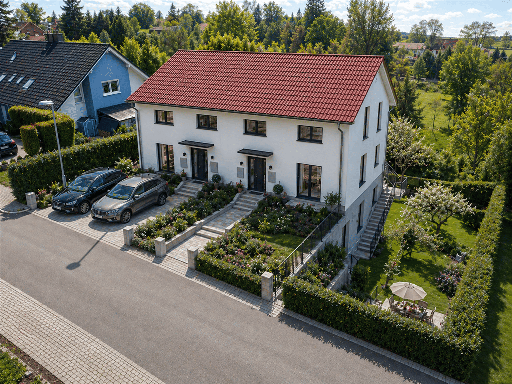 Hier entsteht Ihre Doppelhaushälfte - ruhig, sonnig und ideal für Ihre Zukunft (noch projektiert) – Hilchenbach – Bild 1 von 9