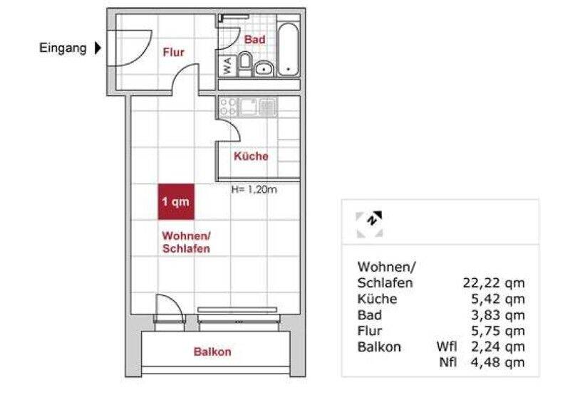 Azubis-und Studenten aufgepasst! Kleine, aber feine Singlewohnung