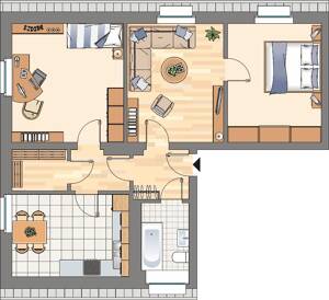 **Gemütliche 2-Zimmer EG-Wohnung** – 44379 Dortmund – Vorschaubild 2