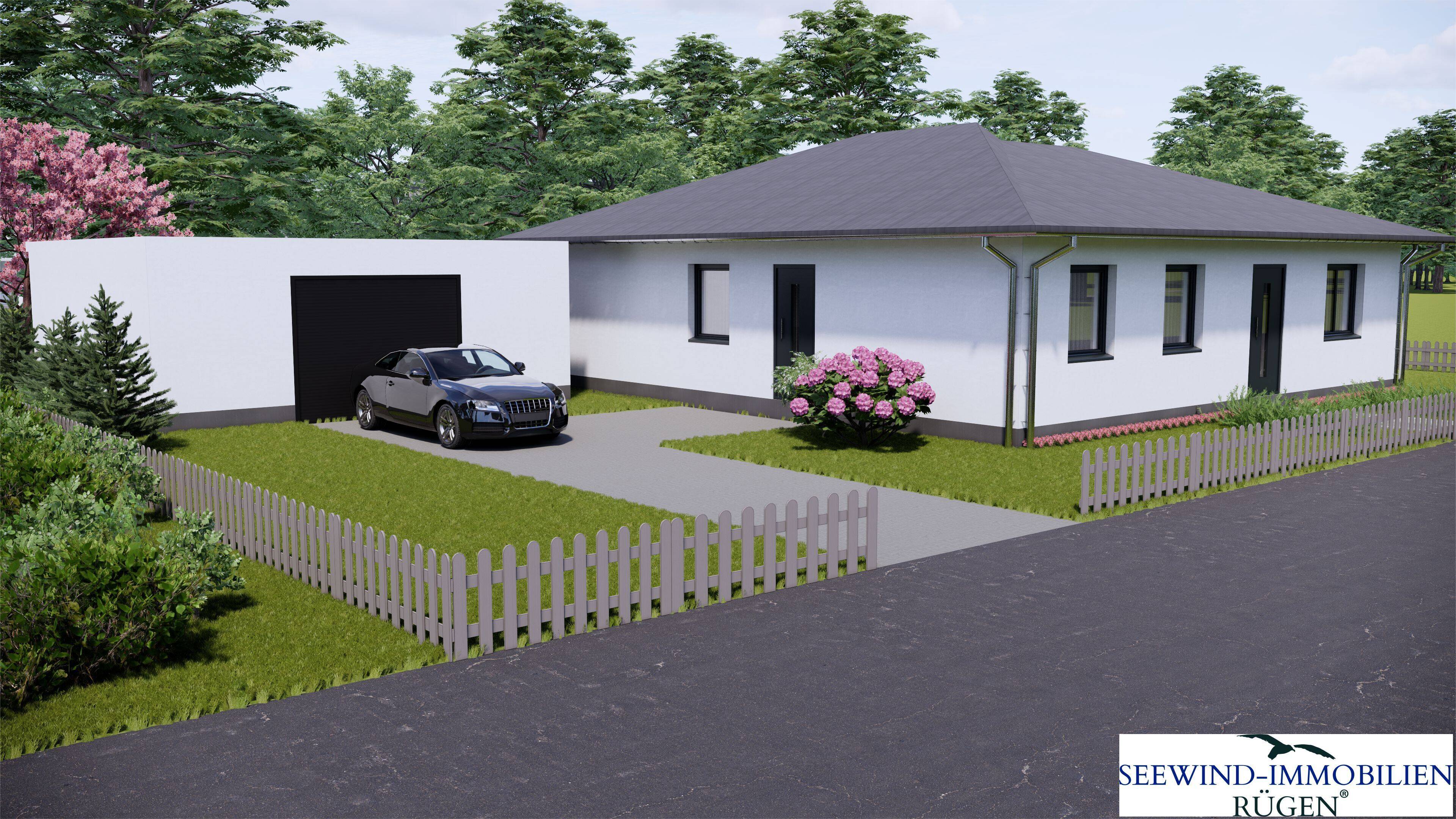 NEUBAU - Hochwertiger Bungalow mit Garage in ausgezeichneter Lage von Lauterbach auf der Insel Rügen