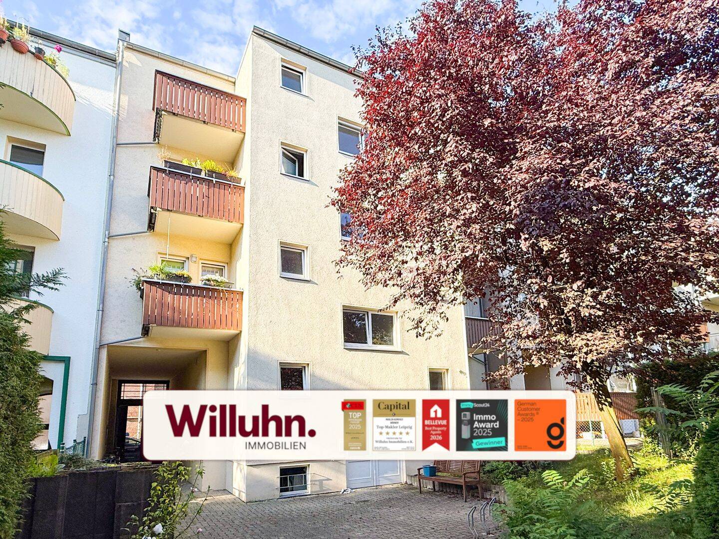 Leipzig-Plagwitz I sanierte 2-Zimmer Wohnung I West-Balkon I Tageslichtbad I Keller