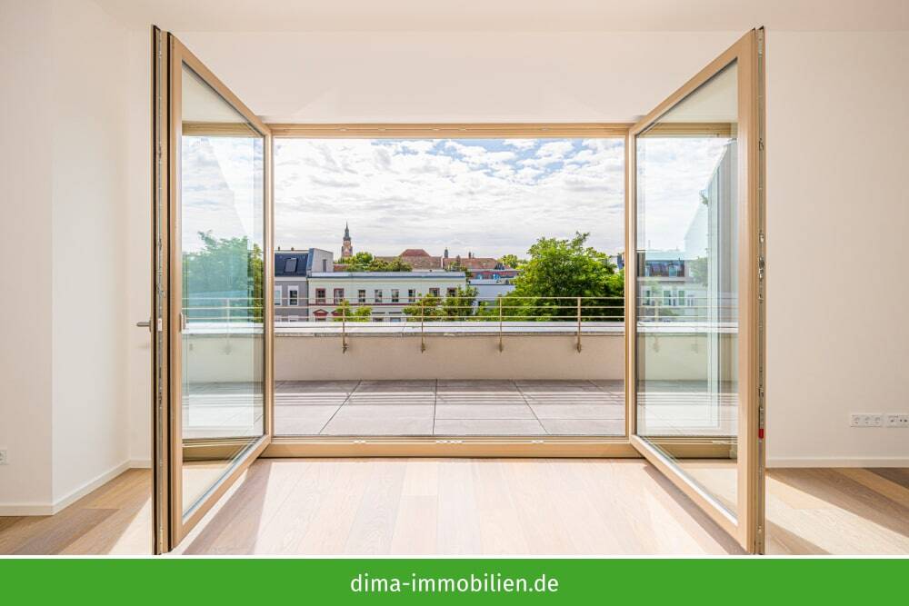 Penthouse im Hinterhaus mit großer Sonnen-Terrasse, Kamin, Einbauküche, TG-Stellplätzen u.v.m. – Leipzig – Vorschaubild 7