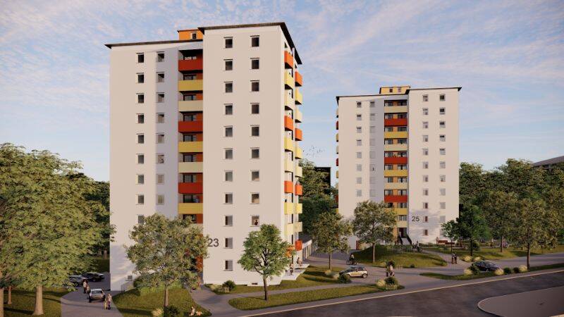 Modernisierte 3 Zimmer-Wohnung mit Dusche & Balkon im Hochfeld / WOHNBERECHTIGUNGSSCHEIN erforderlich