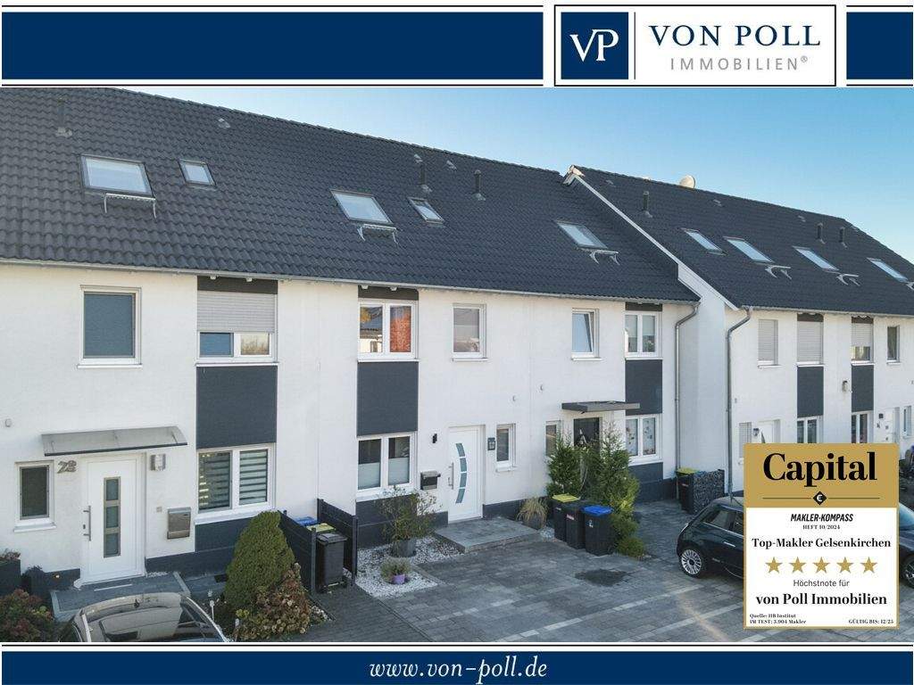 Wohnen für Familien: Lichtdurchflutetes Reihenhaus in ruhiger Spielstraße – Gelsenkirchen – Bild 1 von 9