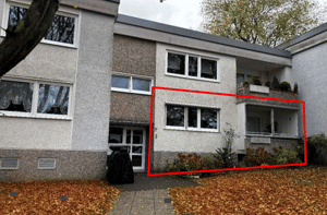 Schöne Erdgeschoss-Eigentumswohnung mit Loggia in guter Lage in 44309 Dortmund-Brackel