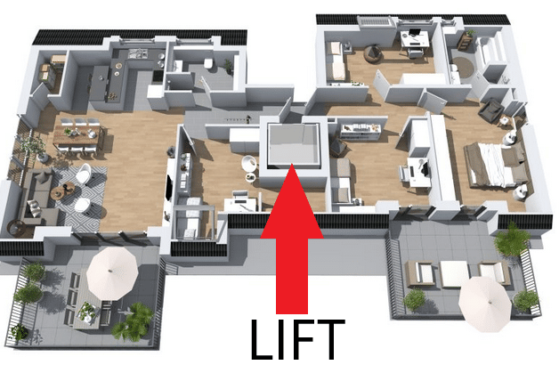 Exklusives Penthouse in Wiesbaden | 140 m² Luxus-Wohnfläche, große Süd-West-Dachterrasse, barrierefrei. – Wiesbaden – Vorschaubild 2