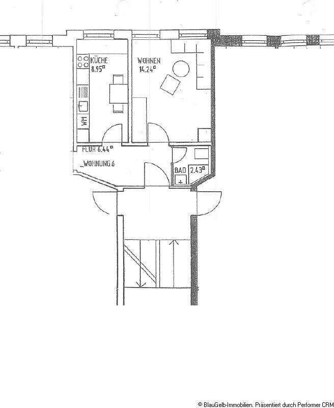 Knuffige 1-Raum-Wohnung in Möckern – Leipzig – Vorschaubild 2