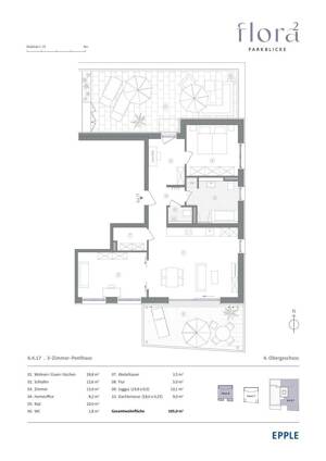 Weitblick ins Grüne: 3-Zimmer-Penthaus mit Loggia und Dachterrasse - am BUGA-Park in Mannheim. – 68309 Mannheim – Vorschaubild 3