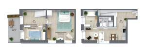 NEUBAU - Wohnung 2 - 4 Zimmer auf zwei Ebenen inkl. Terrasse. – 21077 Hamburg – Vorschaubild 3