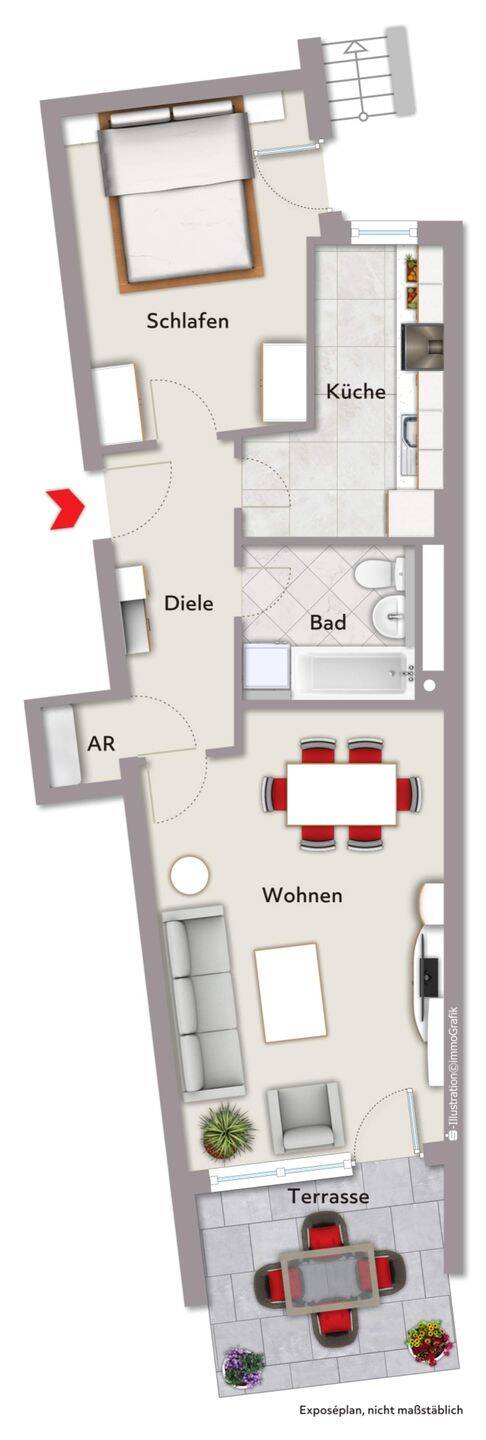zu Fuß in die Innenstadt...2-Zi.-ETW in Erlangen - zentrumsnah – Erlangen – Vorschaubild 3