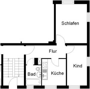 2 Raum Wohnung für Single oder Paar frei!