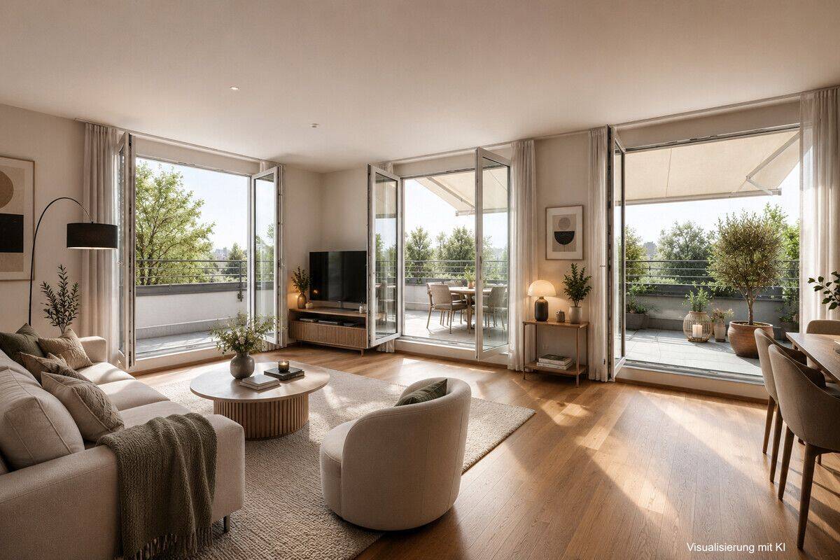 Licht. Luft. Luxus. Penthouse mit traumhafter Dachterrasse – 81671 München – Bild 1 von 6
