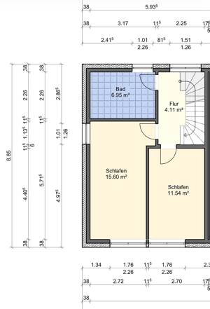 KFW 40 Neubau-Reihenhaus in Groß Flottbek mit Westgarten – 22607 Hamburg – Vorschaubild 9