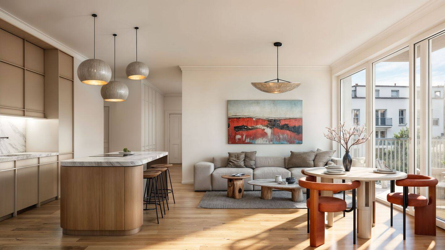 Ruhe, Platz und Komfort: Lichtdurchflutete 5 Zimmer mit Balkon – Berlin – Bild 1 von 9