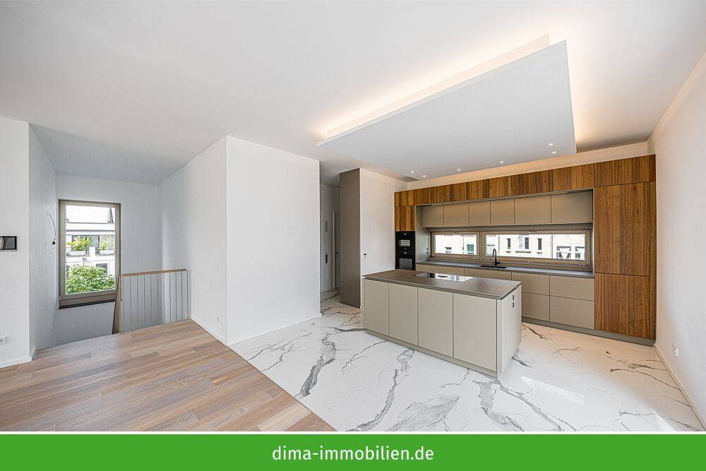 Penthouse im Hinterhaus mit großer Sonnen-Terrasse, Kamin, Einbauküche, TG-Stellplätzen u.v.m. – Leipzig – Vorschaubild 4