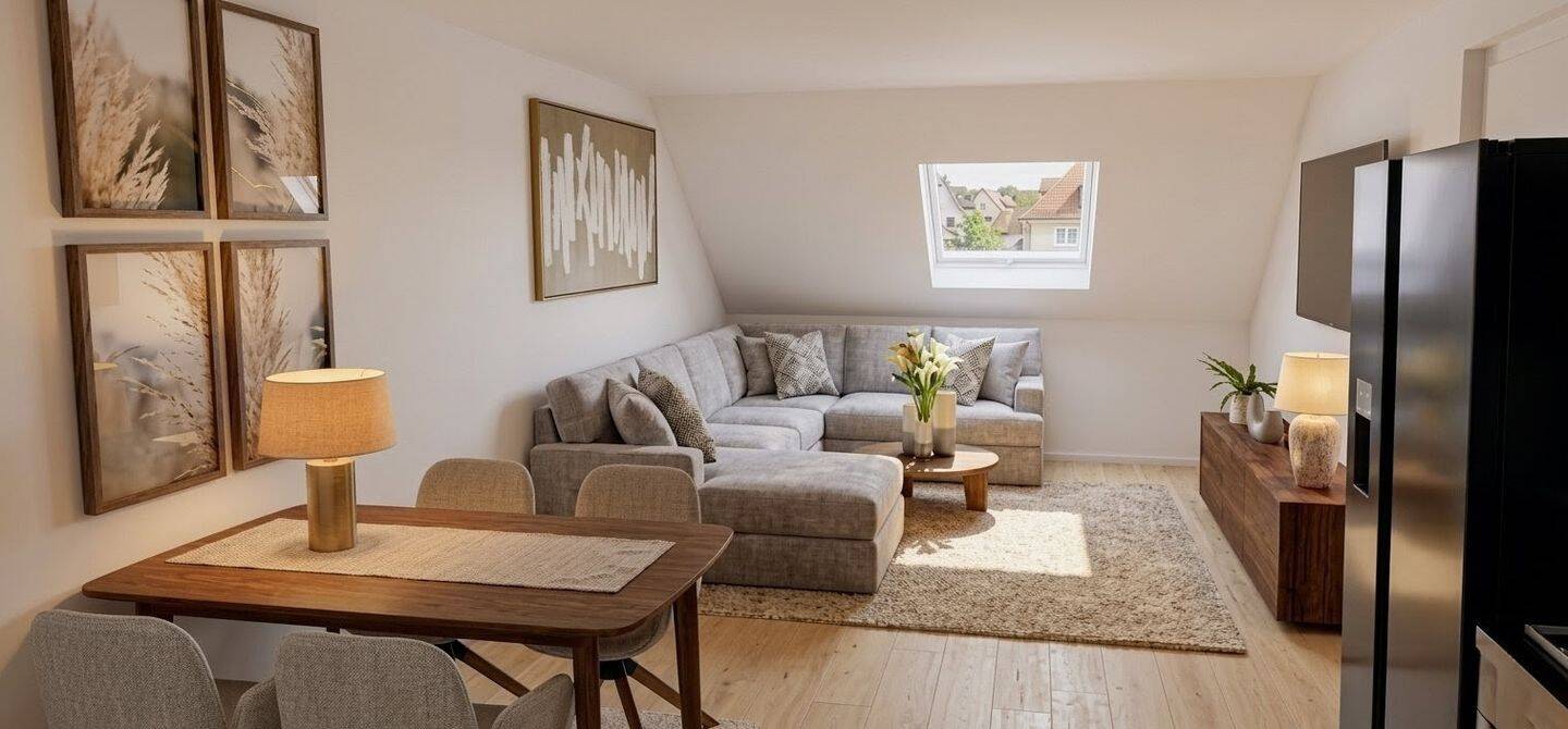 Neubau Erstbezug: Lichtdurchflutete Dachgeschosswohnung über den Dächern Ingolstadts – Ingolstadt – Vorschaubild 3