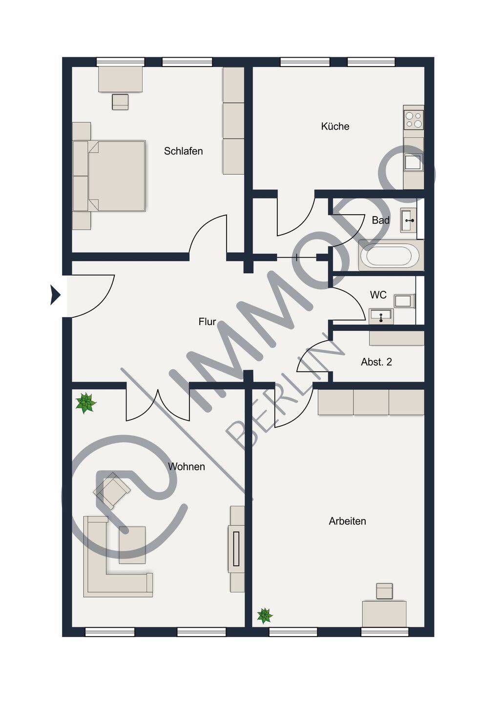 ?? Wohnen am beliebten Frankfurter Tor - Charmante 3-Zi Whg mit Aufzug, gem. Dachterrasse & EBK – Berlin – Vorschaubild 9