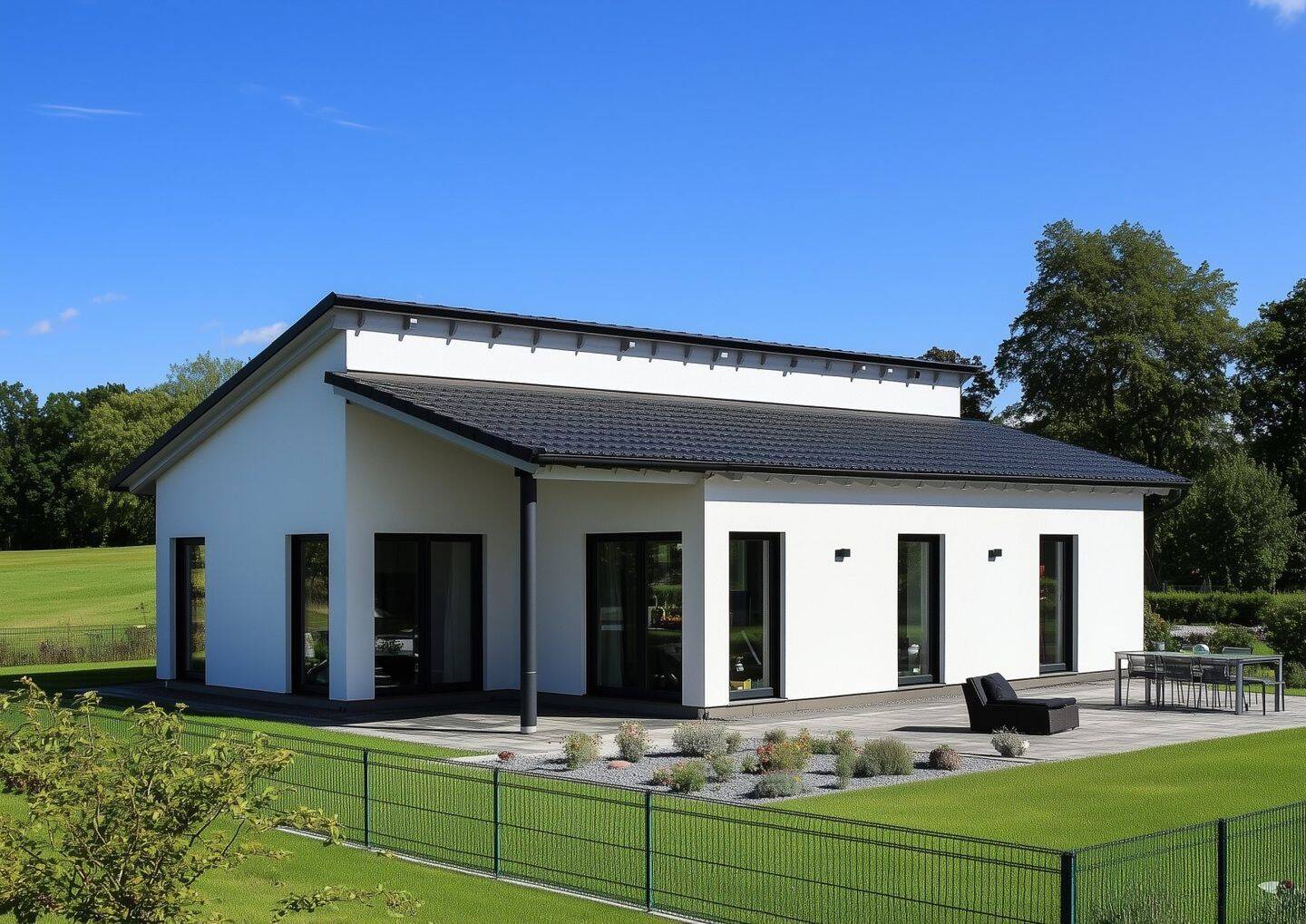 Ebenerdiges Wohnkonzept für die kleine Familie: Neubau Bungalow in Schwanheide