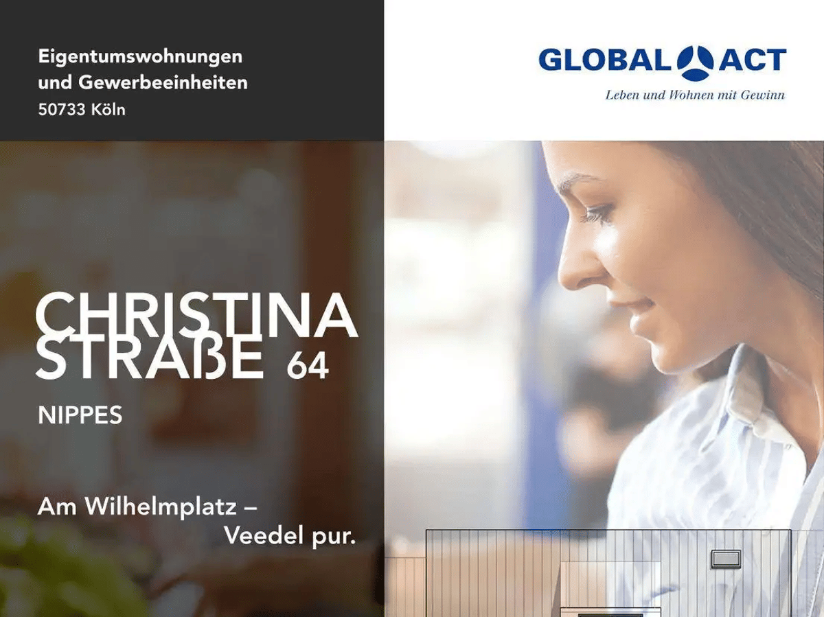 Attraktives Wohn- und Geschäftshaus am Wilhelmplatz – Christinastraße 64, Köln Nippes – Christinastr. 64, 50733 Köln – Bild 1 von 9