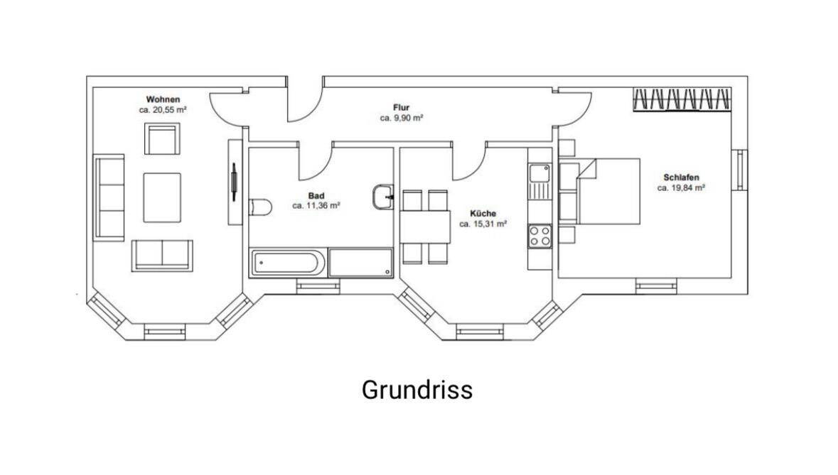 WG-geeignete 2-Zimmer-Wohnung in Augsburg-Hochzoll – 77 m² mit top Anbindung