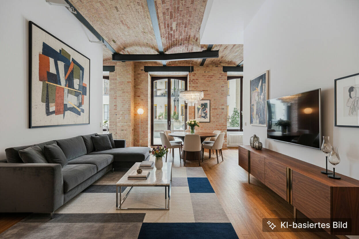 Ruhiges Hinterhof-Loft in Bestlage: Helle EG-Wohnung mit Terrasse & TG-Stellplatz im Prenzlauer Berg – Berlin – Vorschaubild 3