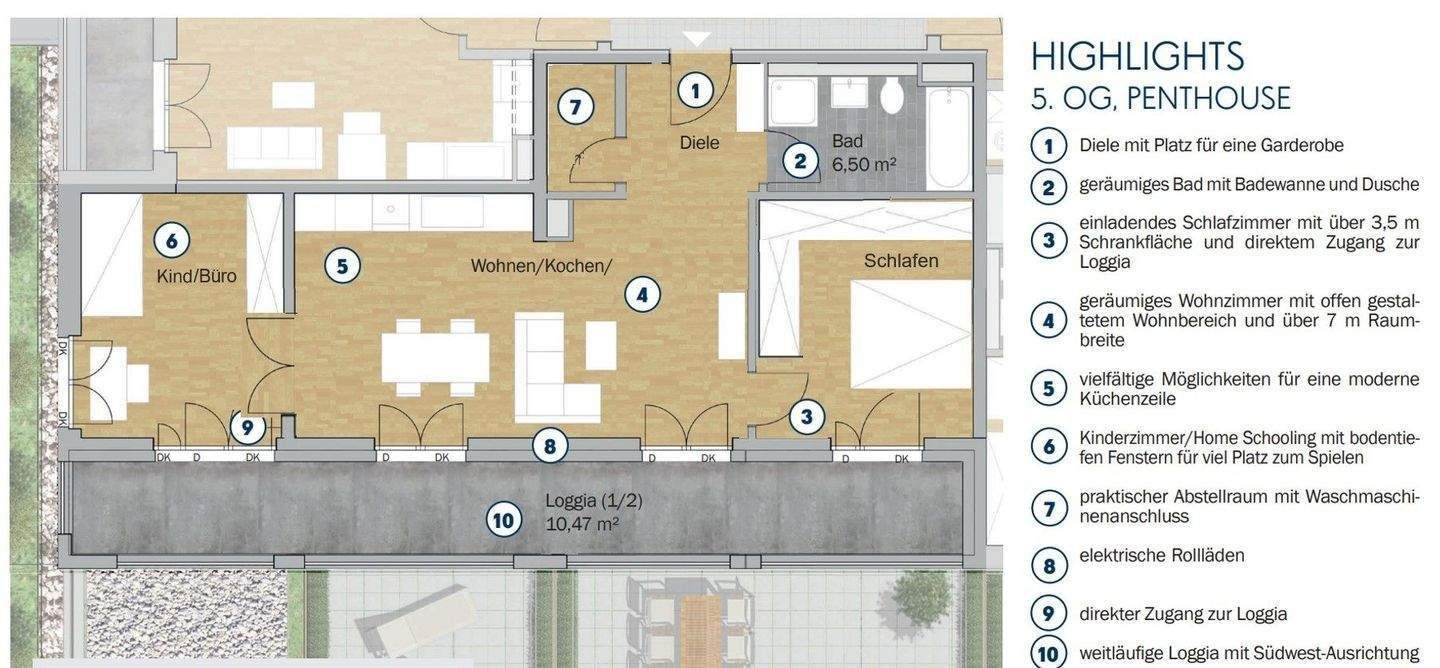 Penthouse -stilvolles Wohnambiente nahe Innenstadt- – Regensburg – Vorschaubild 8