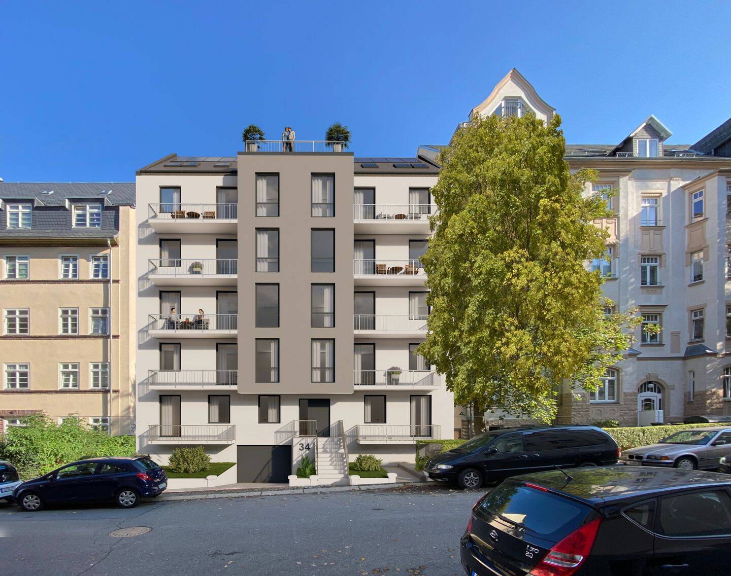 Über den Dächern der Stadt: Helle DG-Wohnung mit privater Loggia auf der Erich - Mühsam Straße
