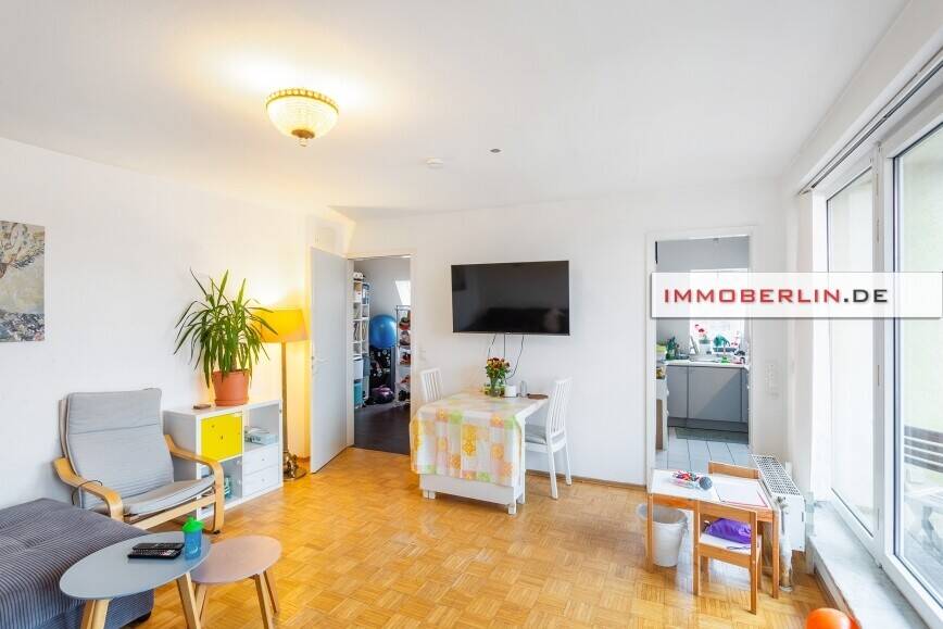 IMMOBERLIN.DE - Top-Lage! Helle 2-Zimmer-Wohnung mit Sonnenterrasse in Steglitz – Berlin – Vorschaubild 4
