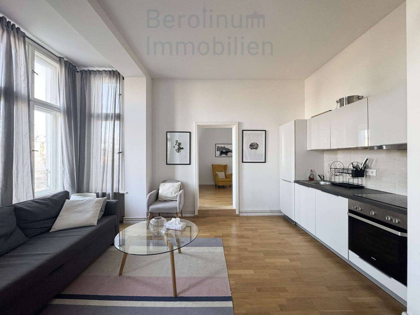 2-in-1 Wohnkonzept: bezugsfertige Wohnung mit zwei nutzbaren Bereichen in Kreuzberg – Berlin – Bild 1 von 9