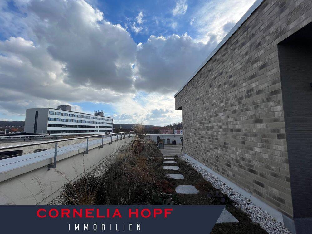 #Exklusive 7-Raum-Wohnung #über den Dächern von Erfurt mit Domblick #Penthouse #Tiefgaragen-Stellplatz #Fahrstuhl #2 Balkone #Dachterrasse