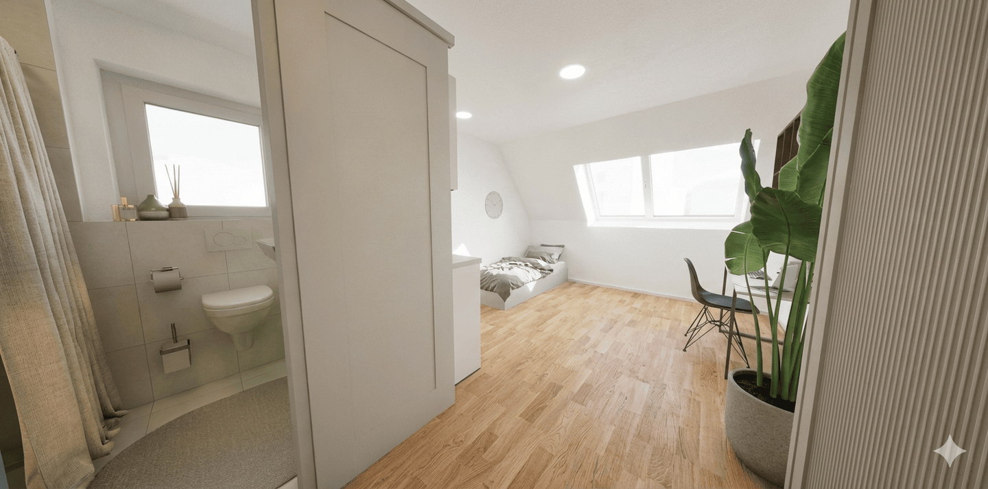 Neubau-Studentenappartement im Dachgeschoss ++ attraktive Kapitalanlage ++ – München – Vorschaubild 2