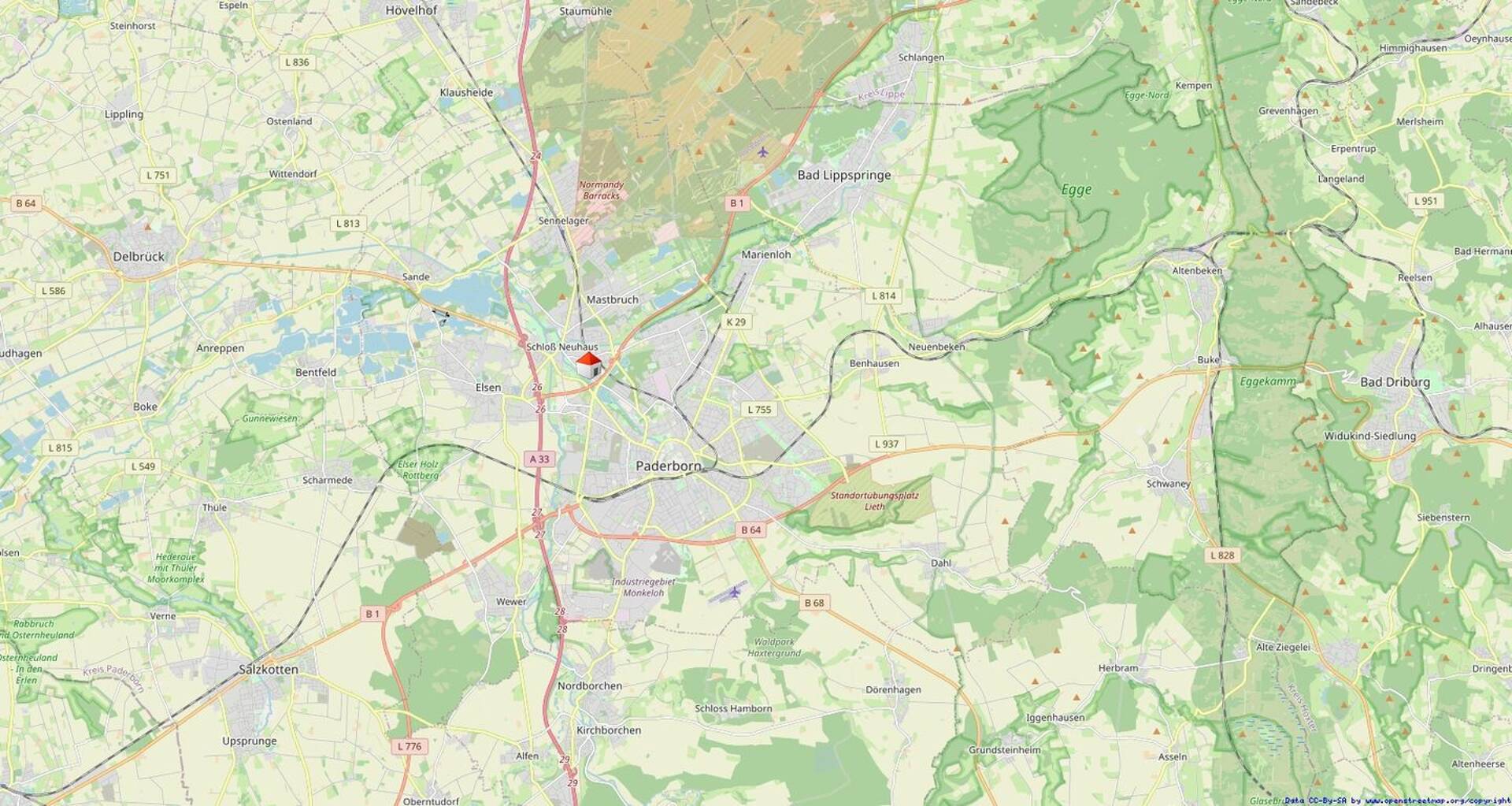 Etagenwohnung in 33104 Paderborn / Schloß Neuhaus mit 46,85 m² kaufen
